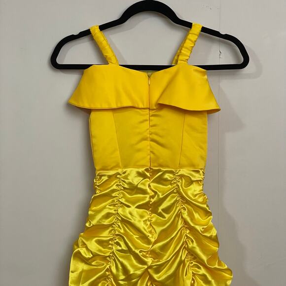 JerrisApparel Girl 4-5 ball gown Belle Beauty and the Best yellow Disney formal - Picture 6 of 8